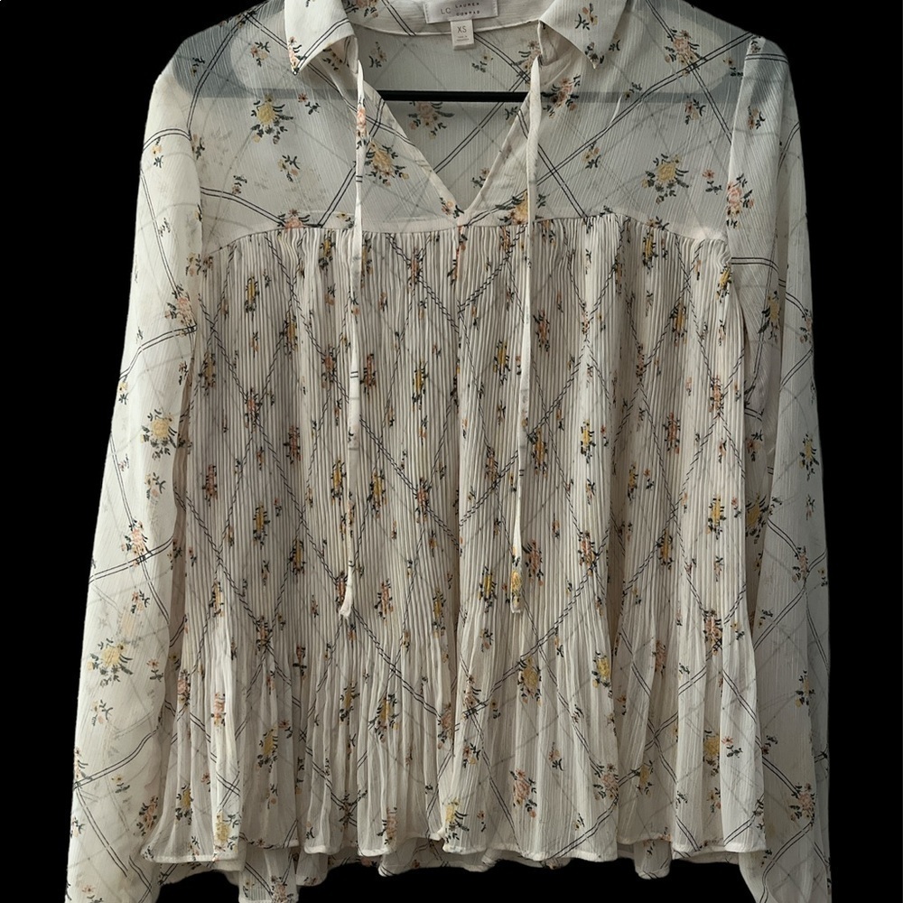 - -Lauren Conrad sheer blouse ❤️